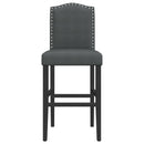 vidaXL 2 db tömör gumifa és szövet bárszék