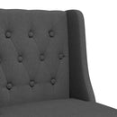 vidaXL 2 db tömör gumifa és szövet bárszék