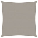 vidaXL világosszürke HDPE négyszögű napvitorla 160 g/m² 3x3 m
