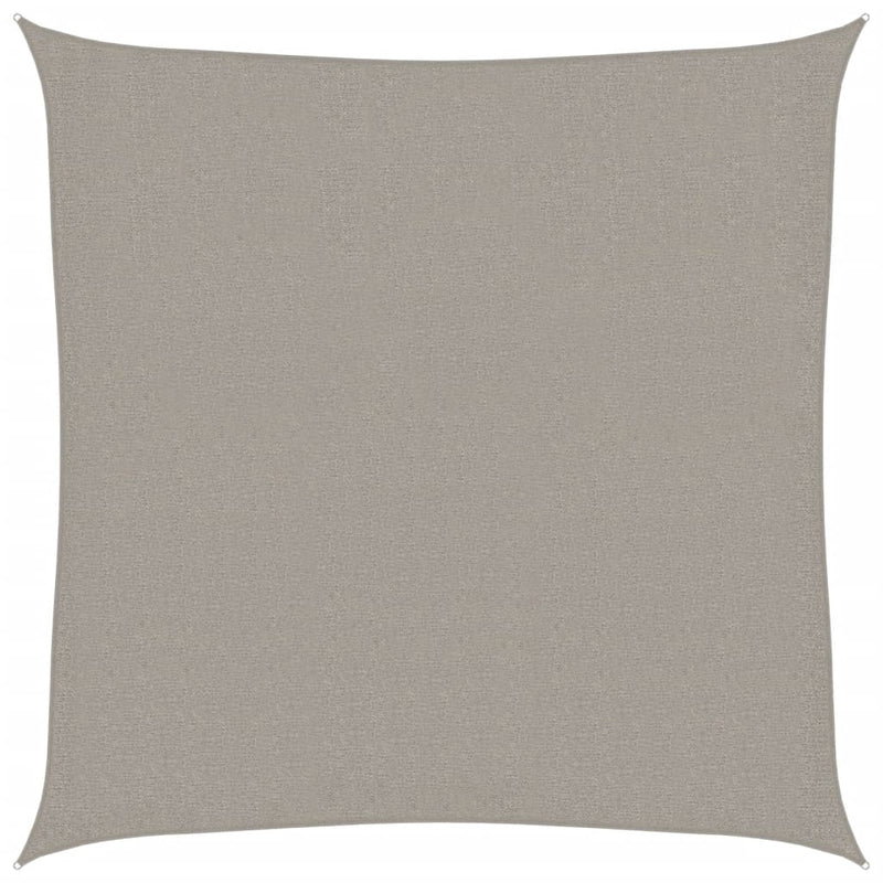 vidaXL világosszürke HDPE négyszögű napvitorla 160 g/m² 3,6x3,6 m