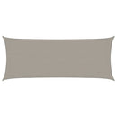 vidaXL világosszürke négyszögletű HDPE napvitorla 160 g/m² 2x5 m