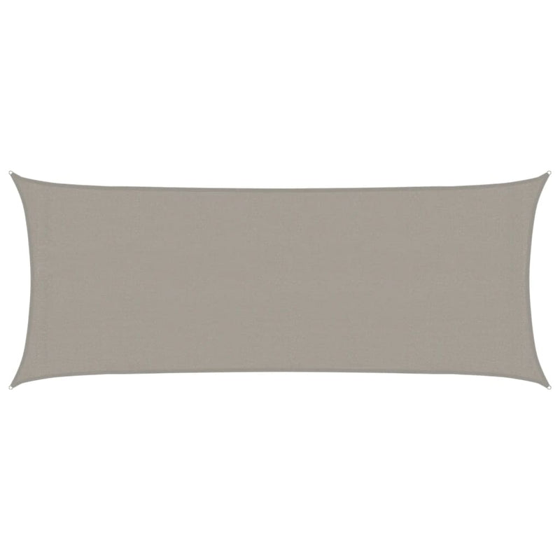 vidaXL világosszürke négyszögletű HDPE napvitorla 160 g/m² 2x5 m