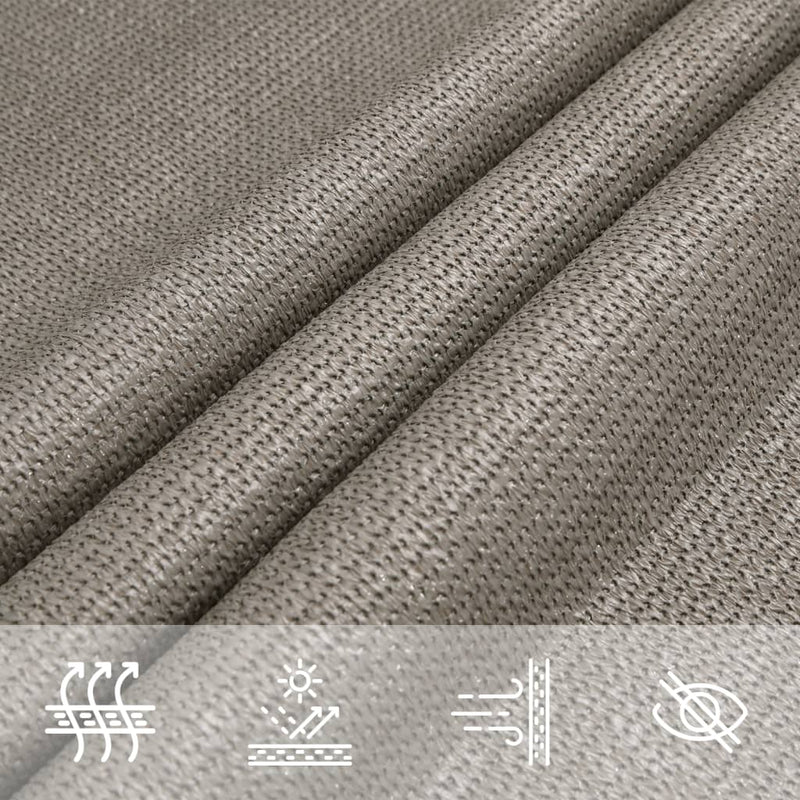 vidaXL világosszürke négyszögletű HDPE napvitorla 160 g/m² 2,5x4 m