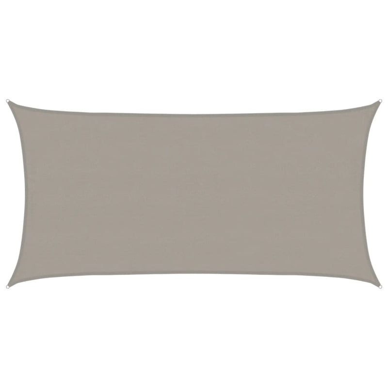vidaXL világosszürke négyszögletű HDPE napvitorla 160 g/m² 4x7 m