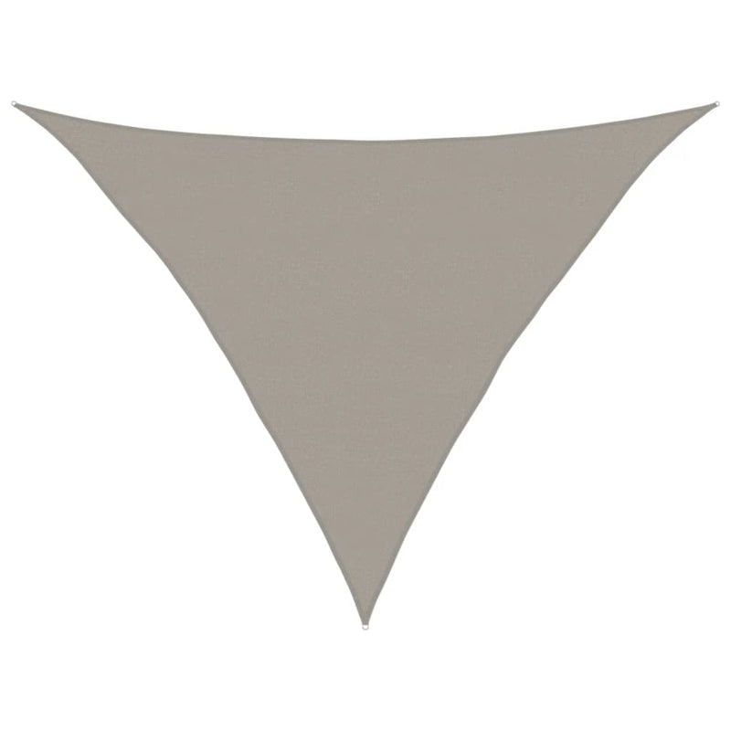 vidaXL világosszürke háromszög alakú HDPE napvitorla 160 g/m² 5x5x6 m