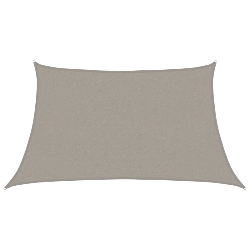 vidaXL világosszürke trapéz alakú HDPE napvitorla 160 g/m² 3/4 x 2 m