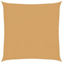 vidaXL homokszínű négyzet alakú HDPE napvitorla 160 g/m² 3 x 3 m