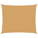 vidaXL homokszínű négyszögletű HDPE napvitorla 160 g/m² 2,5x3 m