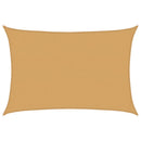 vidaXL homokszínű négyszögletű HDPE napvitorla 160 g/m² 2,5x3,5 m