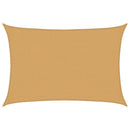 vidaXL homokszínű négyszögletű HDPE napvitorla 160 g/m² 2,5x4 m