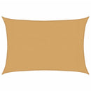 vidaXL homokszínű négyszögletű HDPE napvitorla 160 g/m² 3x4 m
