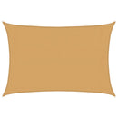 vidaXL homokszínű négyszögletű HDPE napvitorla 160 g/m² 3x5 m