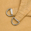 vidaXL homokszínű háromszög alakú HDPE napvitorla 160 g/m² 4x4x5,8 m