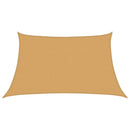 vidaXL világosszürke trapéz alakú HDPE napvitorla 160 g/m² 3/4 x 2 m