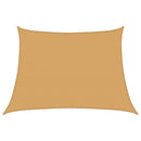 vidaXL világosszürke trapéz alakú HDPE napvitorla 160 g/m² 4/5 x 3 m