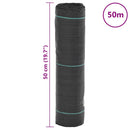 vidaXL fekete gyomfólia 0,5 x 50 m PP