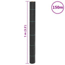 vidaXL fekete PP talajtakaró membrán 1x150 m