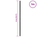 vidaXL fekete PP talajtakaró membrán 4 x 5 m