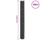 vidaXL fekete PP talajtakaró membrán 1x50 m