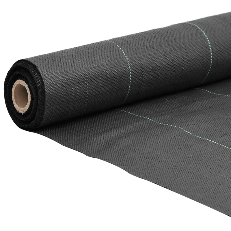 vidaXL fekete PP talajtakaró membrán 2x10 m