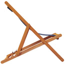 vidaXL 2 db összecsukható kék szövet strandszék