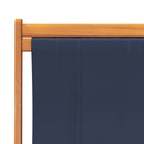 vidaXL 2 db összecsukható kék szövet strandszék