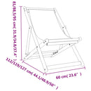 vidaXL 2 db összecsukható többszínű szövet strandszék