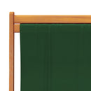 vidaXL 2 db összecsukható zöld szövet strandszék