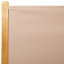 vidaXL 4 db tópszínű szövet és tömör fa dönthető kerti szék