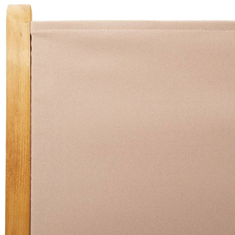 vidaXL 4 db tópszínű szövet és tömör fa dönthető kerti szék