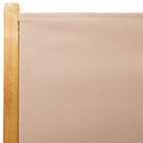 vidaXL 6 db tópszínű szövet és tömör fa dönthető kerti szék