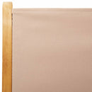 vidaXL 8 db tópszínű szövet és tömör fa dönthető kerti szék