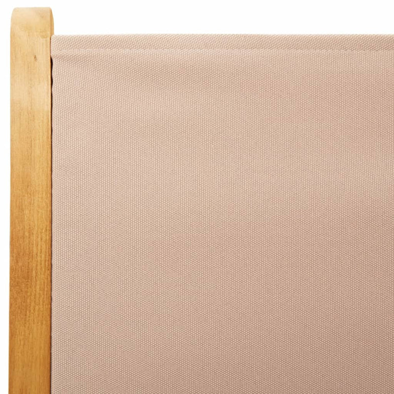 vidaXL 8 db tópszínű szövet és tömör fa dönthető kerti szék