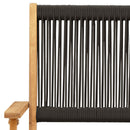 vidaXL 8 db fekete tömör akácfa összecsukható kerti szék