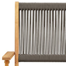 vidaXL 6 db szürke tömör akácfa összecsukható kerti szék