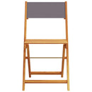 vidaXL 6 db antracitszürke szövet és tömör fa összecsukható kerti szék