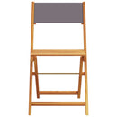 vidaXL 8 db antracitszürke szövet és tömör fa összecsukható kerti szék