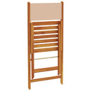 vidaXL 8 db bézs szövet és tömör fa összecsukható kerti szék