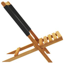 vidaXL 4 db fekete tömör akácfa összecsukható kerti szék