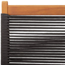 vidaXL 4 db fekete tömör akácfa összecsukható kerti szék