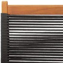 vidaXL 6 db fekete tömör akácfa összecsukható kerti szék