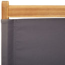 vidaXL 6 db antracitszürke szövet és tömör fa összecsukható kerti szék