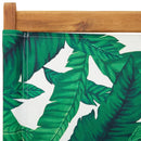 vidaXL 6 db zöld szövet és tömör fa összecsukható kerti szék