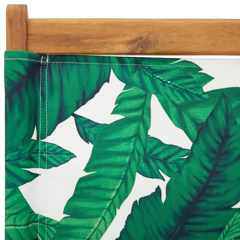 vidaXL 6 db zöld szövet és tömör fa összecsukható kerti szék