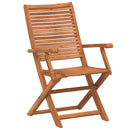 vidaXL 4 db összecsukható tömör akácfa kerti szék 57x66x95 cm