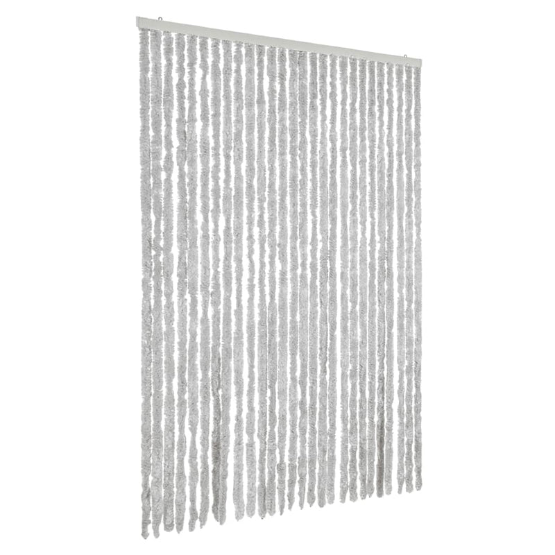 vidaXL szürke zsenília rovarfüggöny 118x220 cm