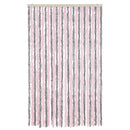 vidaXL ezüstszürke és rózsaszín zsenília rovarfüggöny 118x220 cm