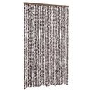 vidaXL barna és fehér zsenília rovarfüggöny 118x220 cm