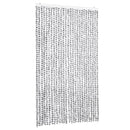 vidaXL világosszürke és sötétszürke zsenília rovarfüggöny 118x220 cm