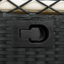 vidaXL 2 db fekete polyrattan dönthető kerti szék